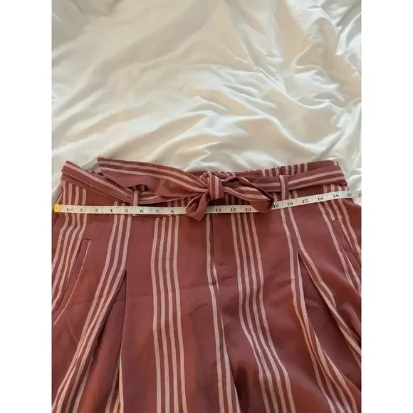 Torrid Womens Beachy Pink/Red Striped Shorts | Size 16 - Picture 9 of 9